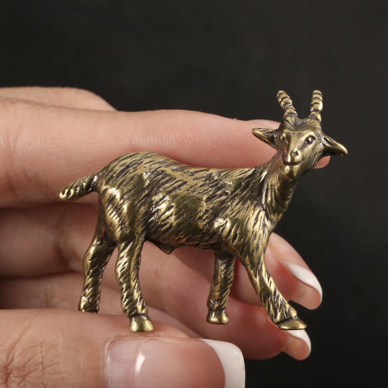 Vintage Collectible Christmas Ornaments - 1 PC Solid Brass Carved Cute