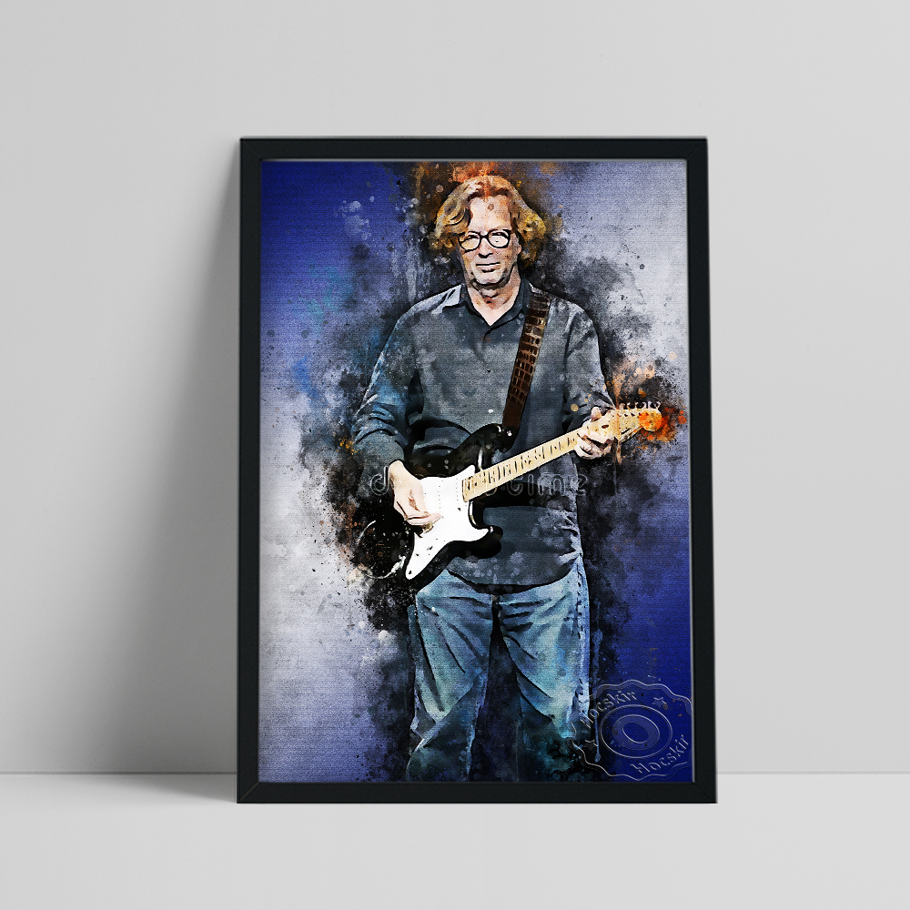 Vintage Collectible Posters - Eric Clapton Musician Poster, British Singer