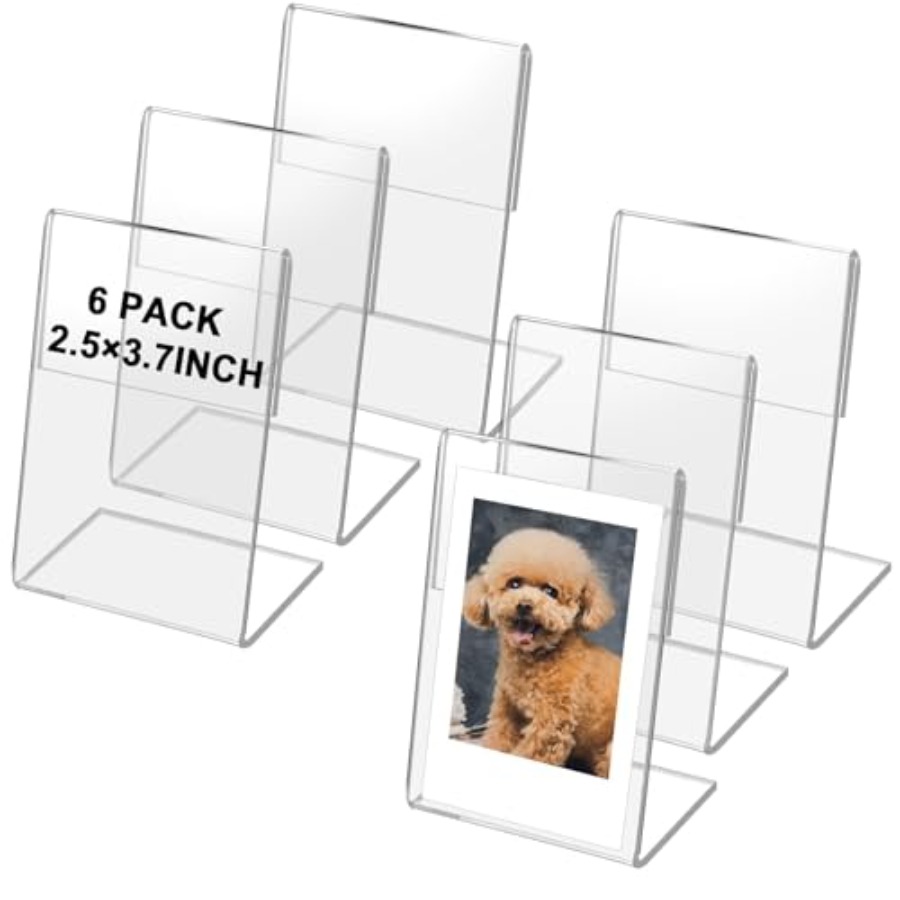 Instant Film Pack - 6 Pack Wallet Size Picture Frames,