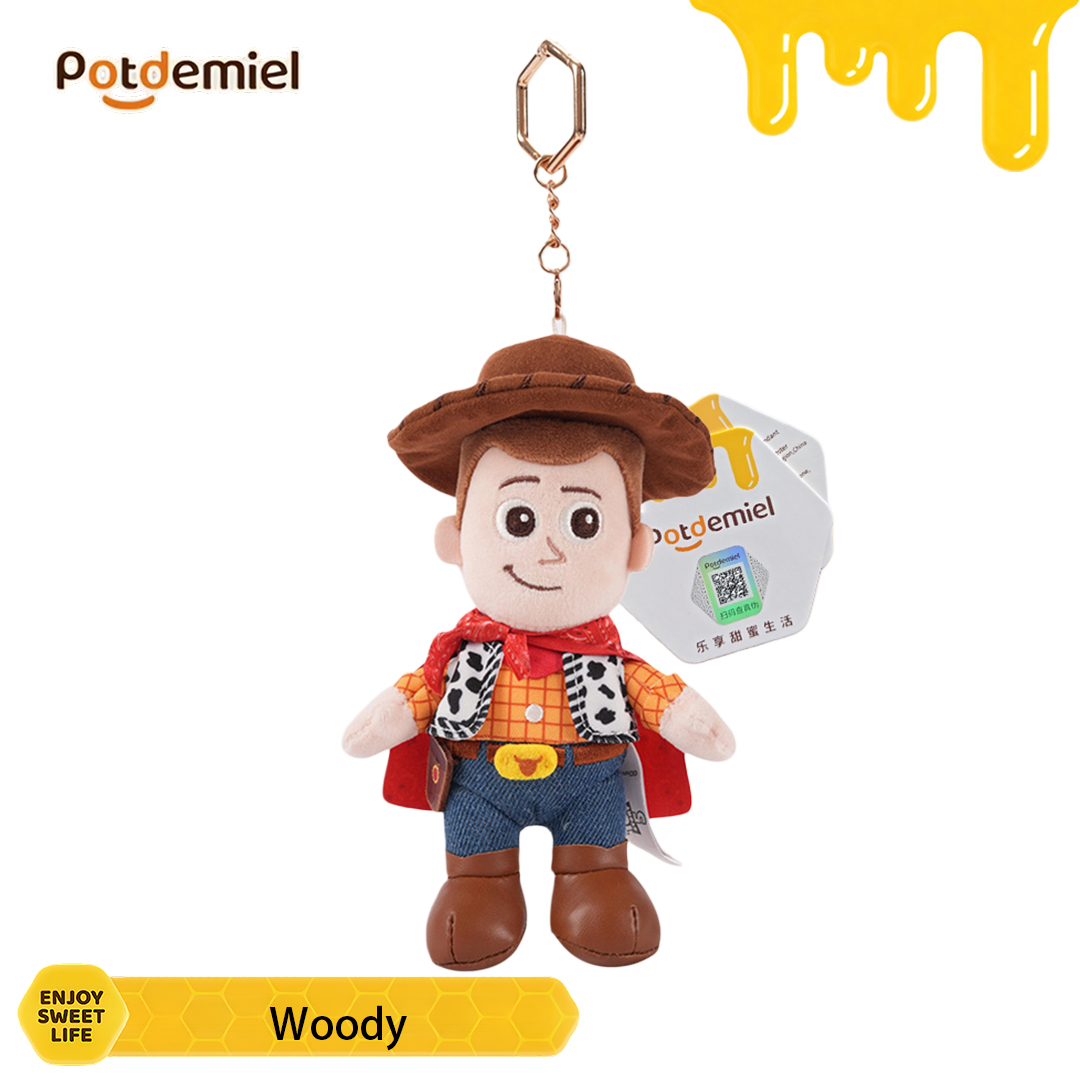 Vintage Item - Potdemiel Toy Story Woody Plush Keychain