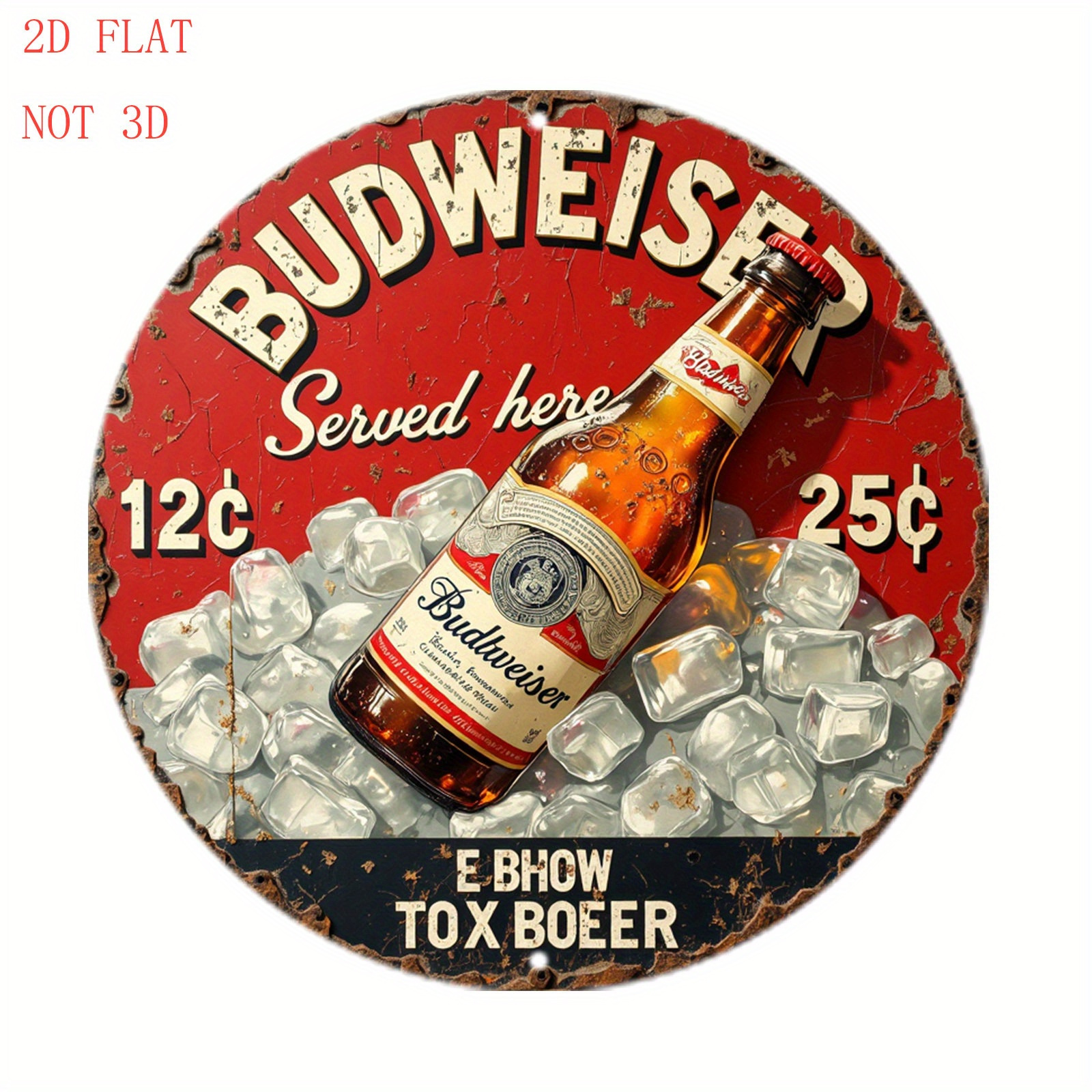 1pc Vintage Beer Logo Metal Wa - Vintage Collectible Plates recensie en prijs