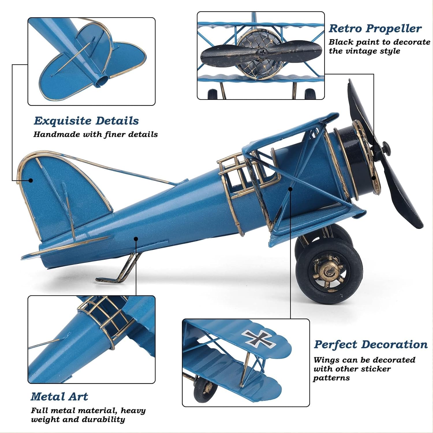 Vintage Metal Airplane Model R - Vintage Collectible Christmas Ornaments recensie en prijs