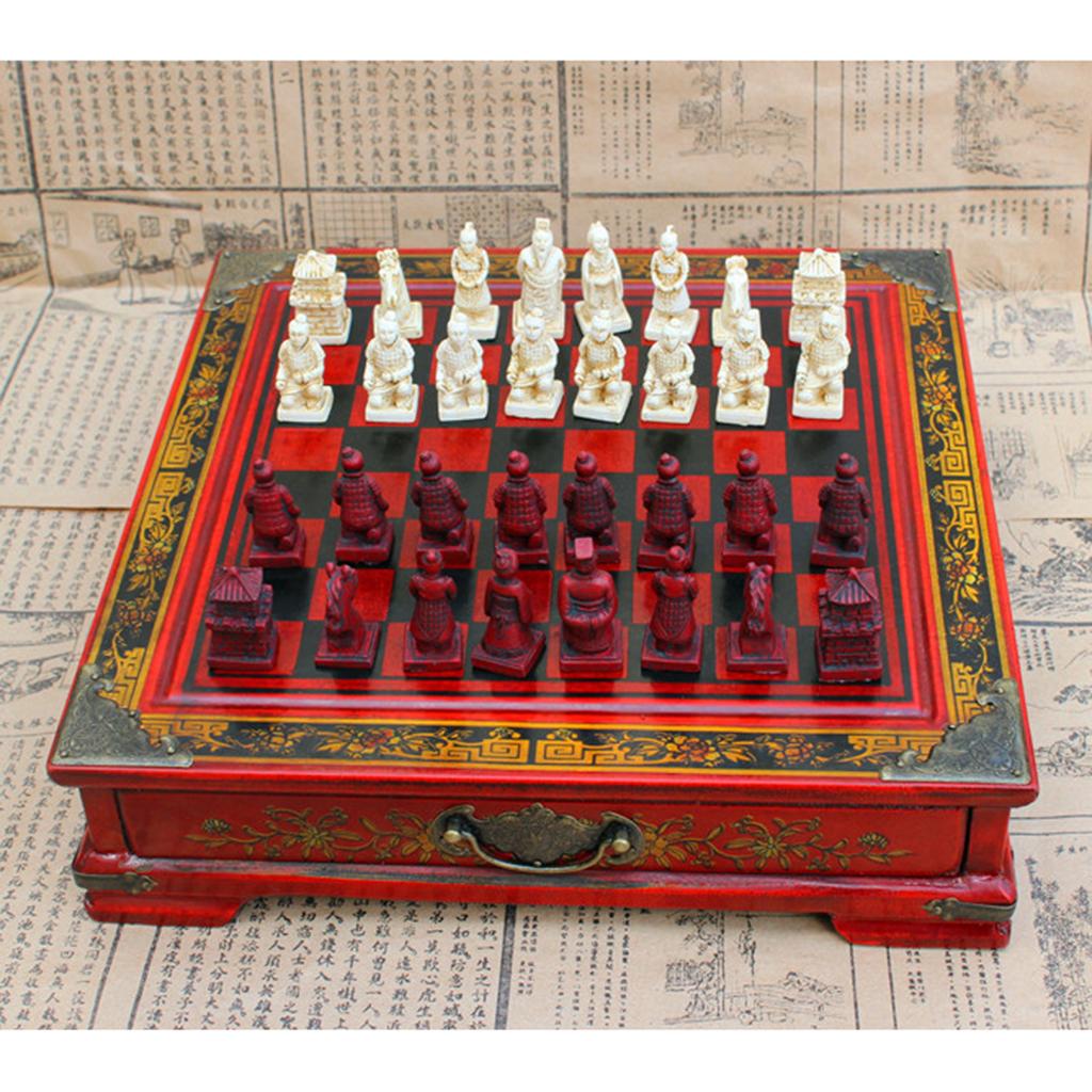 Chinese Chess Set Resin Antiqu - Vintage Collectible Board Games recensie en prijs