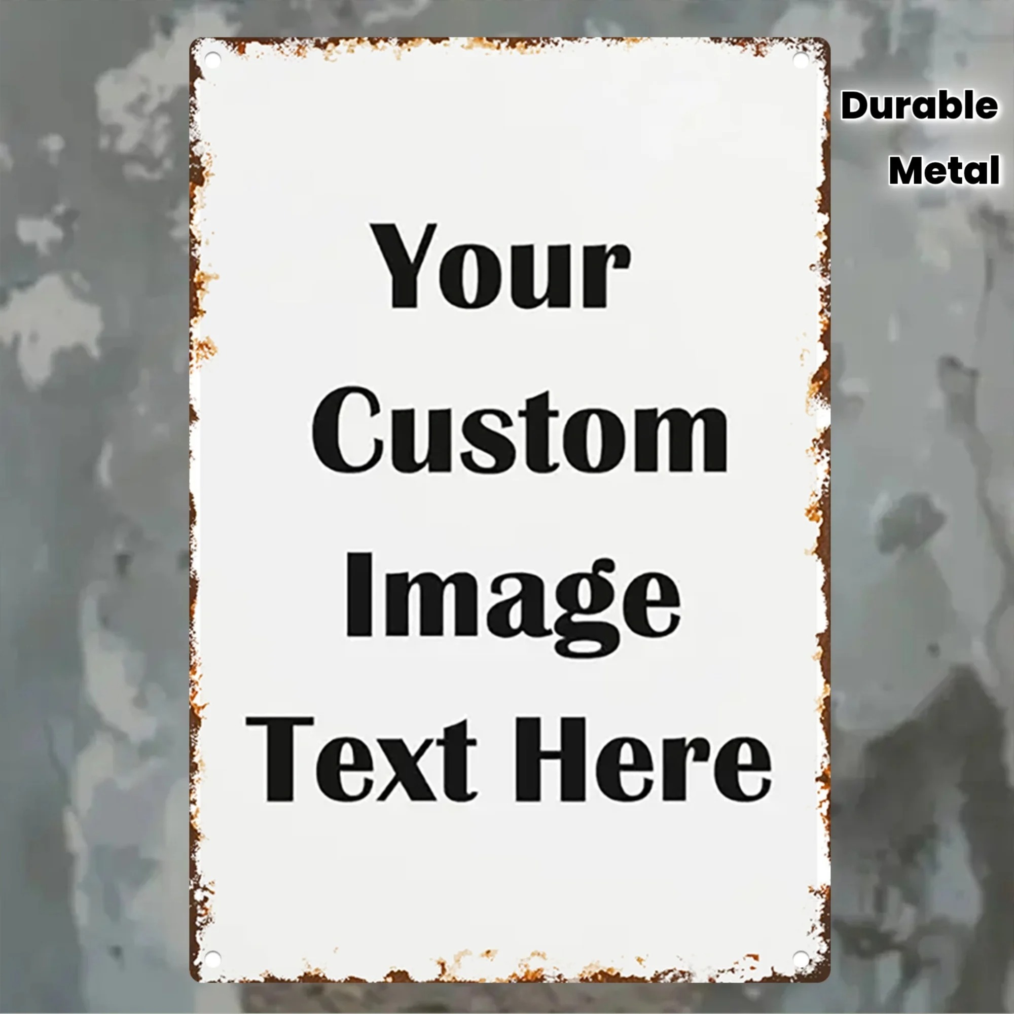 Custom Photo & Text Tin Sign - - Vintage Collectible Plates recensie en prijs