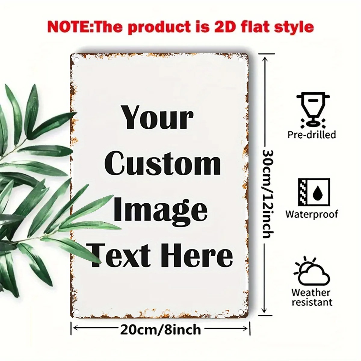 Custom Photo & Text Tin Sign - - Vintage Collectible Plates recensie en prijs