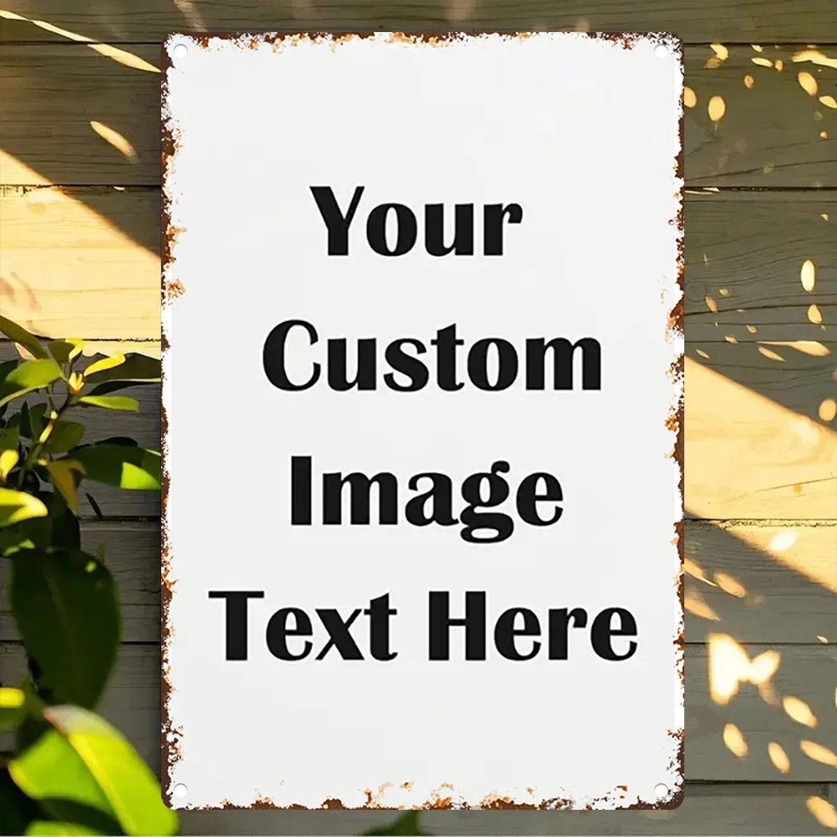 Custom Photo & Text Tin Sign - - Vintage Collectible Plates recensie en prijs