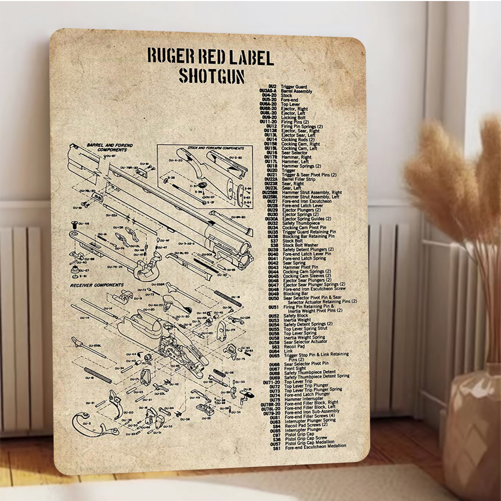 Ruger Red Label Shotgun Schema - Vintage Collectible Tins recensie en prijs