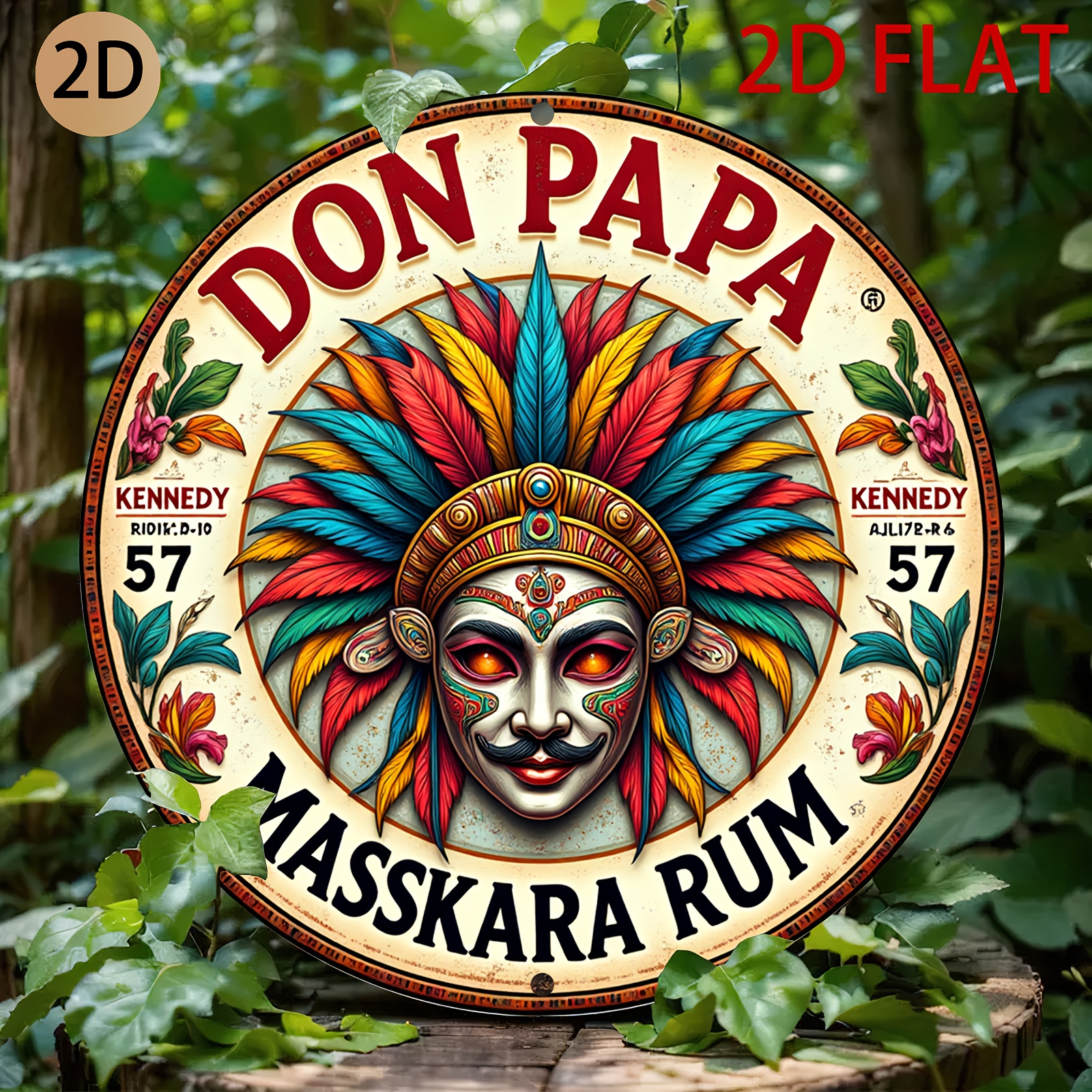 Vintage Don Papa Masskara Rum  - Vintage Collectible Plates recensie en prijs
