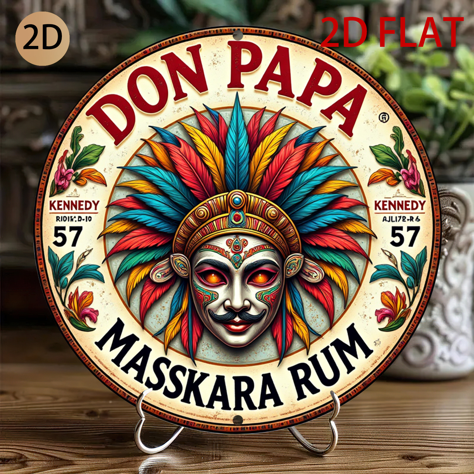 Vintage Don Papa Masskara Rum  - Vintage Collectible Plates recensie en prijs
