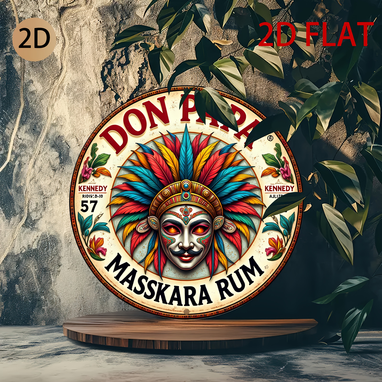 Vintage Don Papa Masskara Rum  - Vintage Collectible Plates recensie en prijs