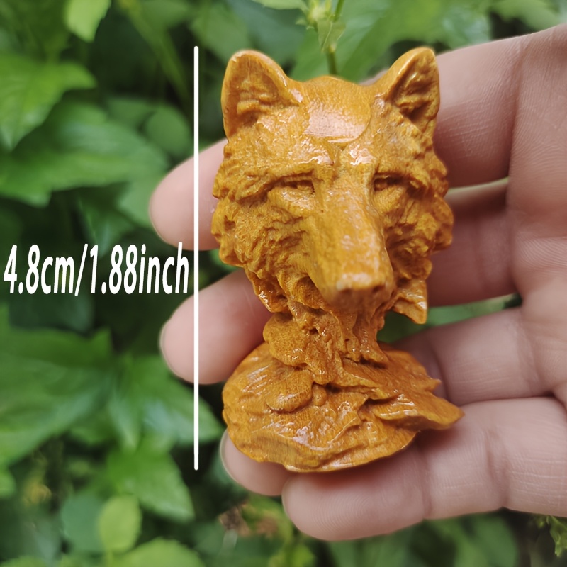 Vintage Wooden Wolf Head Sculp - Vintage Collectible Christmas Ornaments recensie en prijs