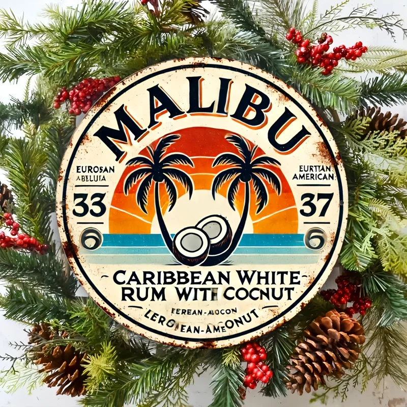 Vintage Malibu Rum Coconut Alu - Vintage Collectible Plates recensie en prijs