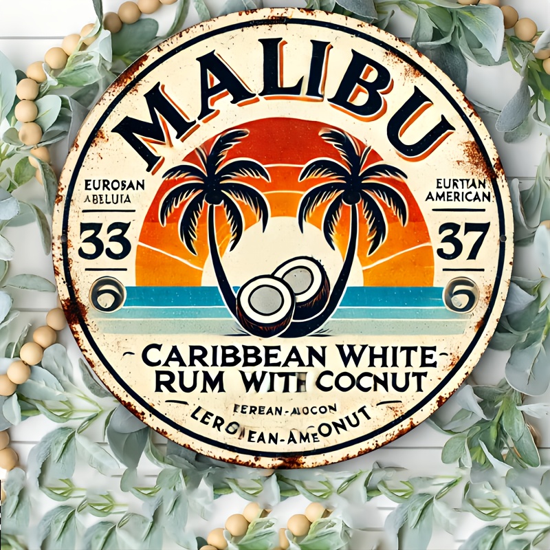 Vintage Malibu Rum Coconut Alu - Vintage Collectible Plates recensie en prijs