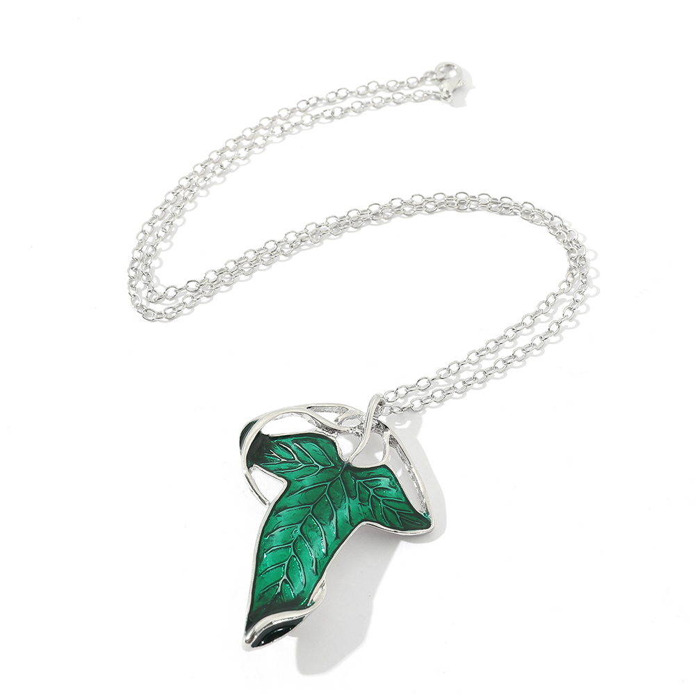 Vintage Green Leaf Pendant Nec - Vintage Item recensie en prijs
