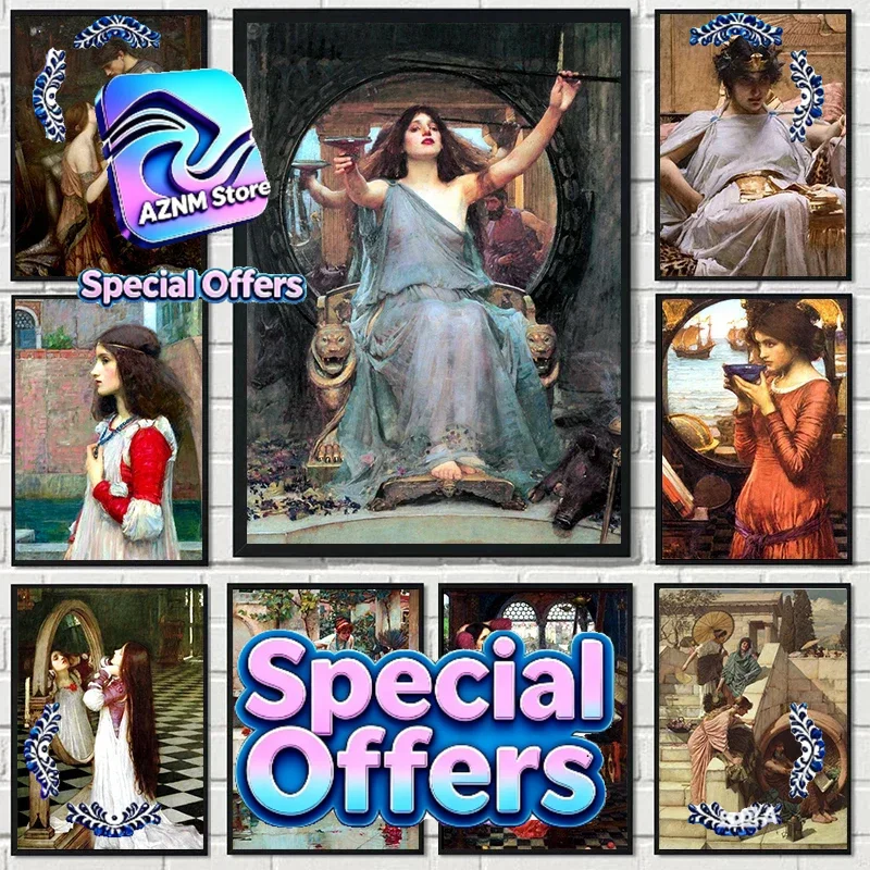 John William Waterhouse Artwor - Vintage Collectible Posters recensie en prijs