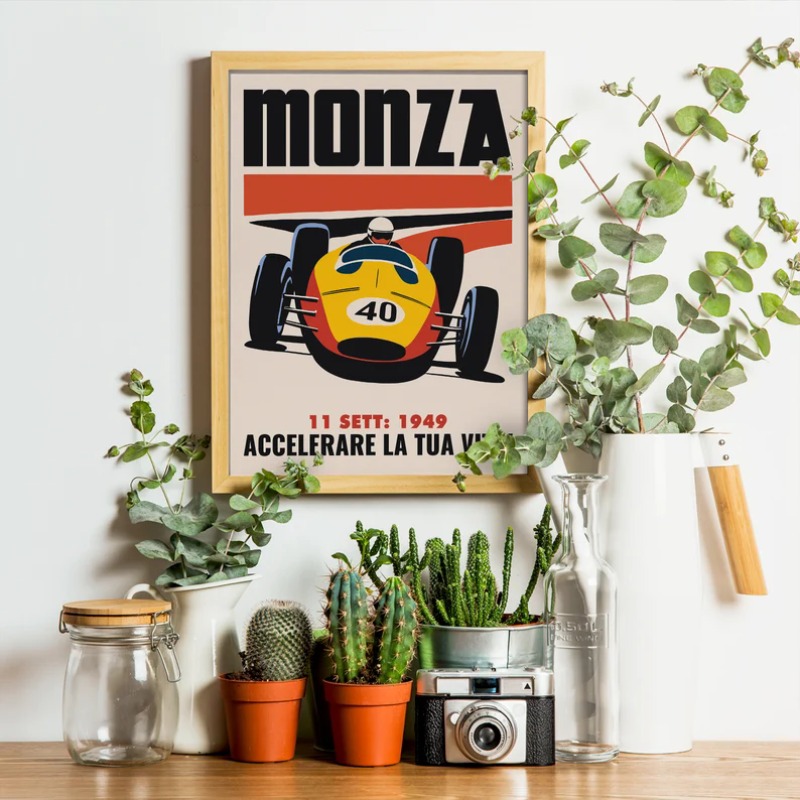 Vintage Monza Racing Poster Cl - Vintage Collectible Posters recensie en prijs