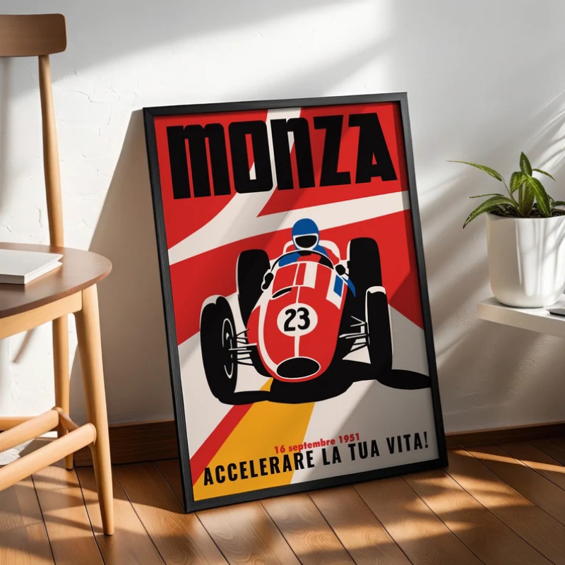 Vintage Monza Racing Poster Cl - Vintage Collectible Posters recensie en prijs