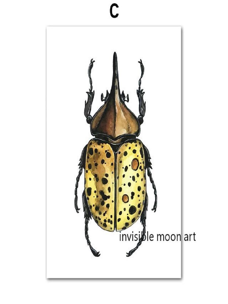 Vintage Insect Art Colorful Be - Vintage Collectible Posters recensie en prijs