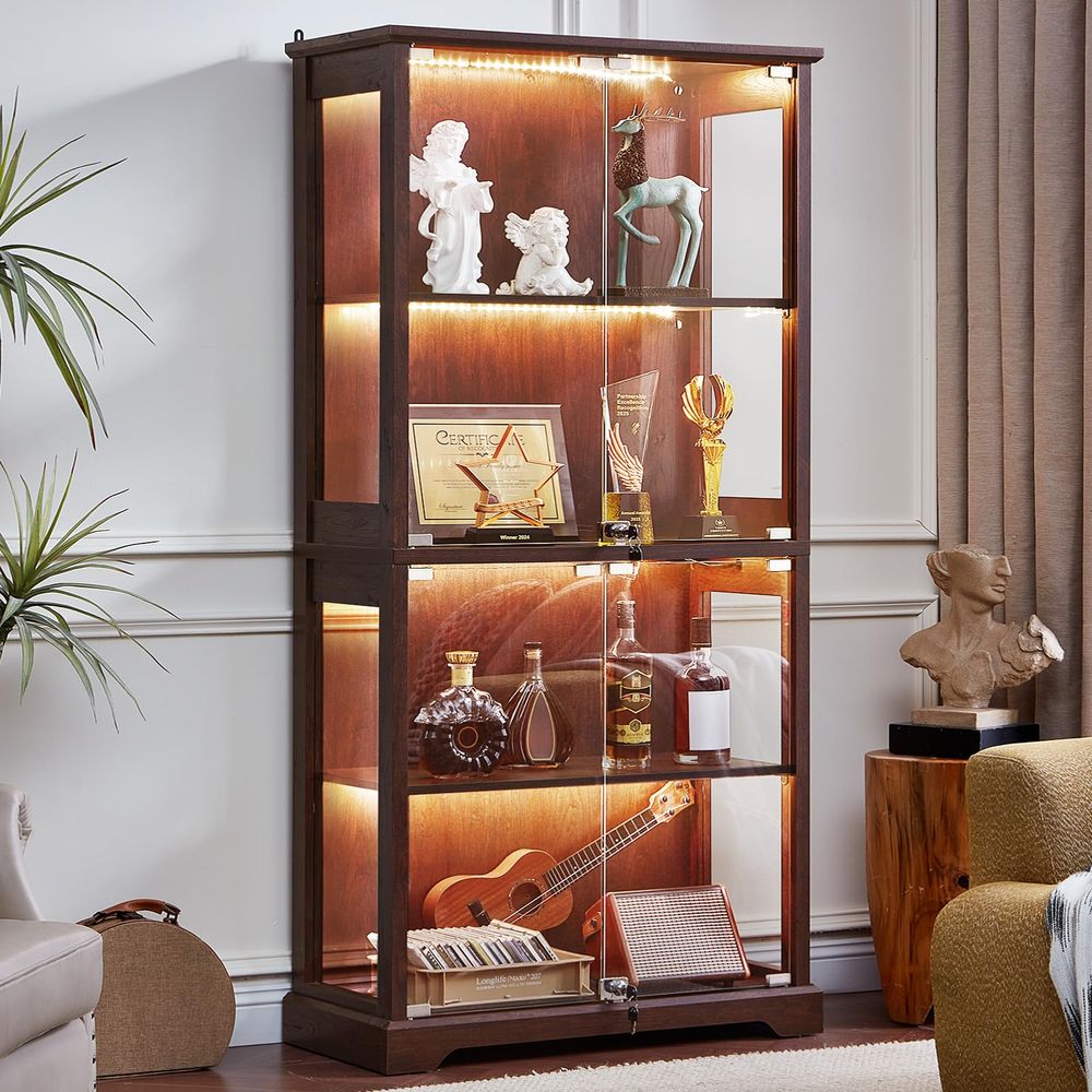 Farmhouse Glass Display Cabine - Collectible & Vintage Dolls For Halloween recensie en prijs