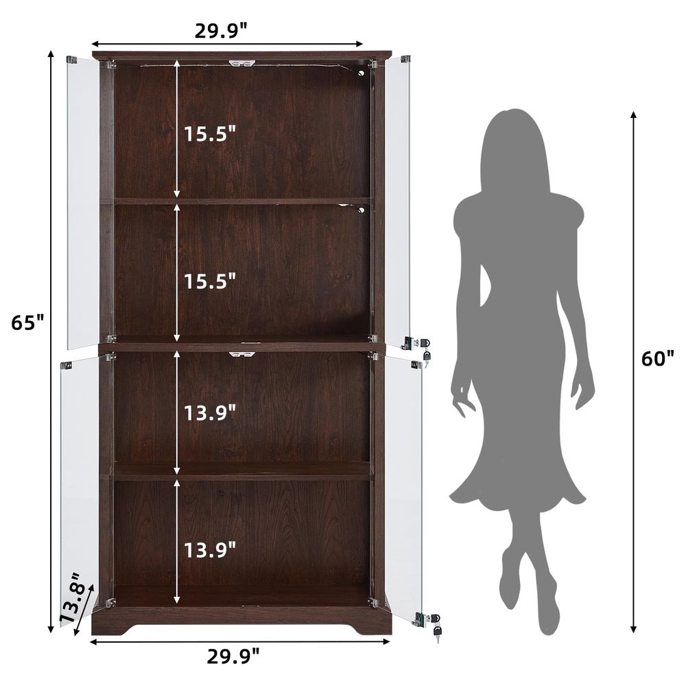 Farmhouse Glass Display Cabine - Collectible & Vintage Dolls For Halloween recensie en prijs