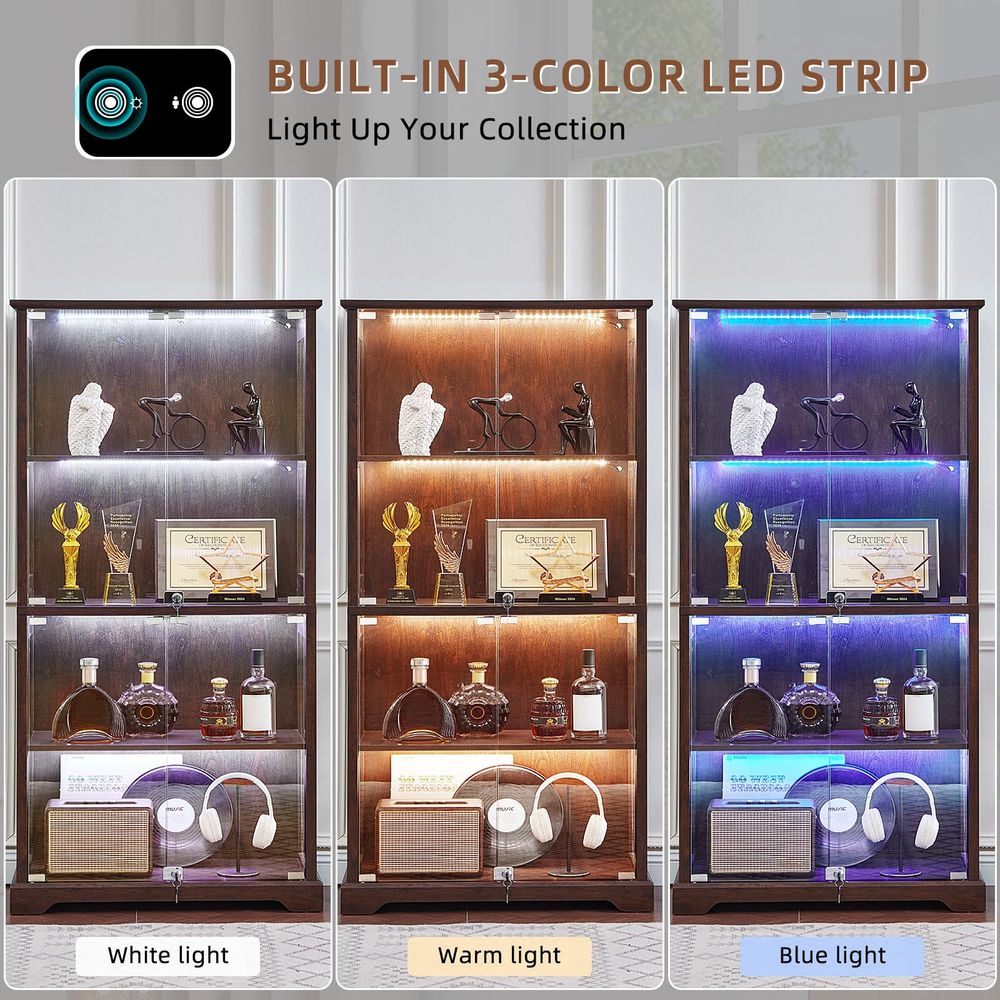 Farmhouse Glass Display Cabine - Collectible & Vintage Dolls For Halloween recensie en prijs