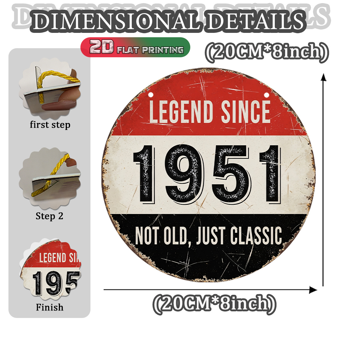 2D Flat, 1pc 1951 Vintage Alum - Vintage Collectible Plates recensie en prijs
