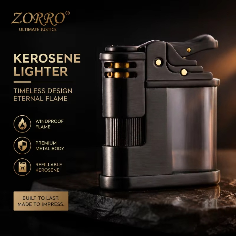 ZORRO Vintage Coal Oil Lighter - Vintage Collectible Lighters recensie en prijs