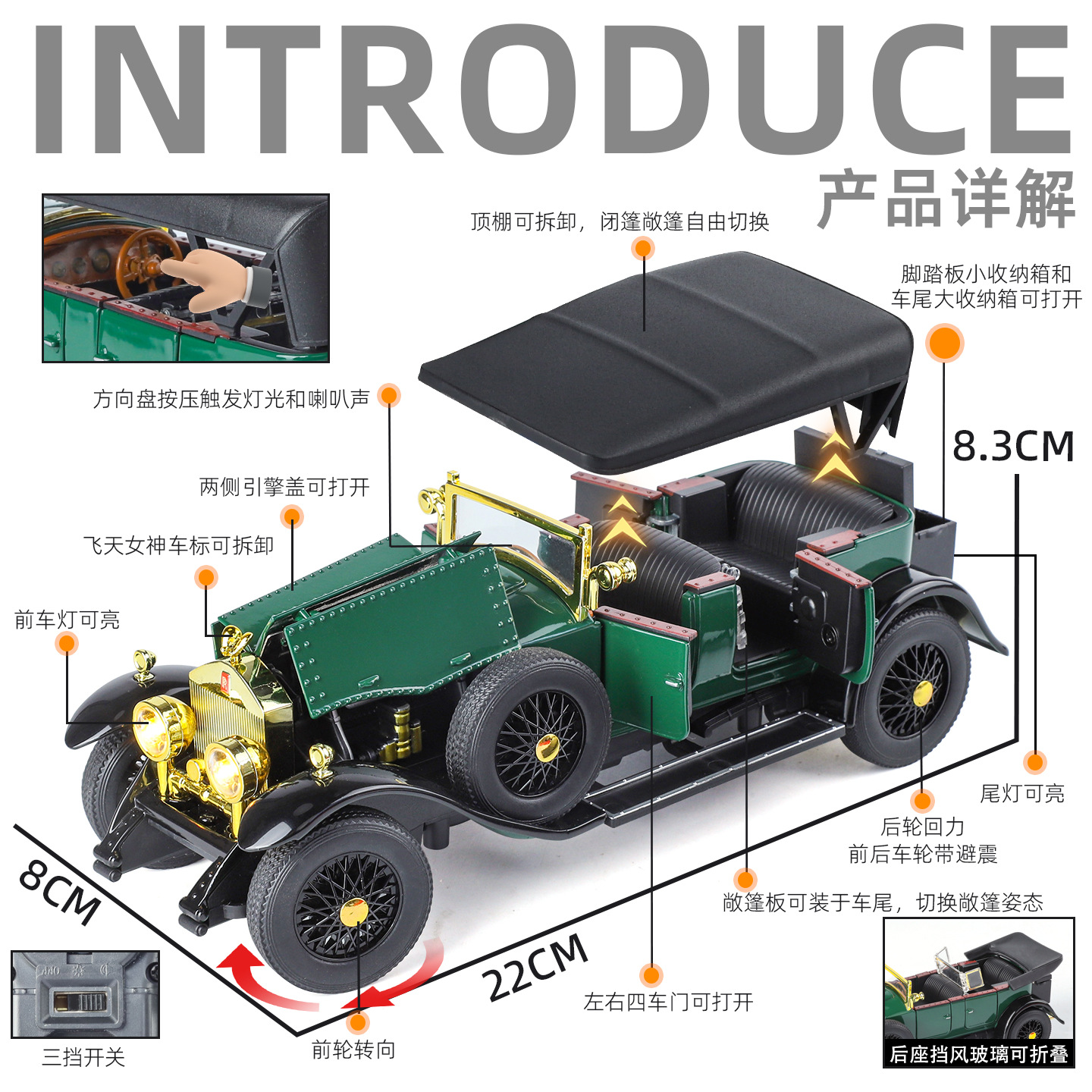 1:24 Rolls-Royce Phantom 1th 1 - Vintage And Collectible Toys recensie en prijs