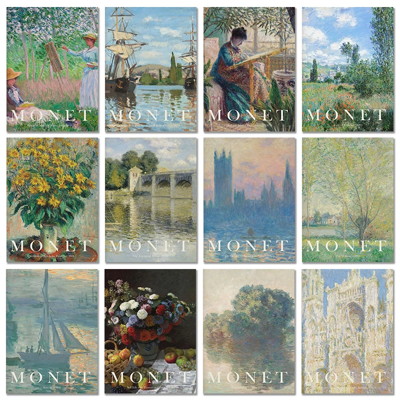 Vintage Claude Monet Famous Ar - Vintage Collectible Posters recensie en prijs
