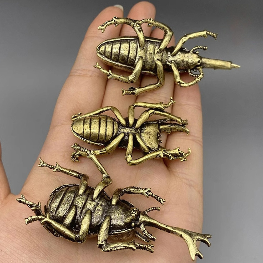 Vintage Brass Beetle Insect St - Vintage Collectible Christmas Ornaments recensie en prijs