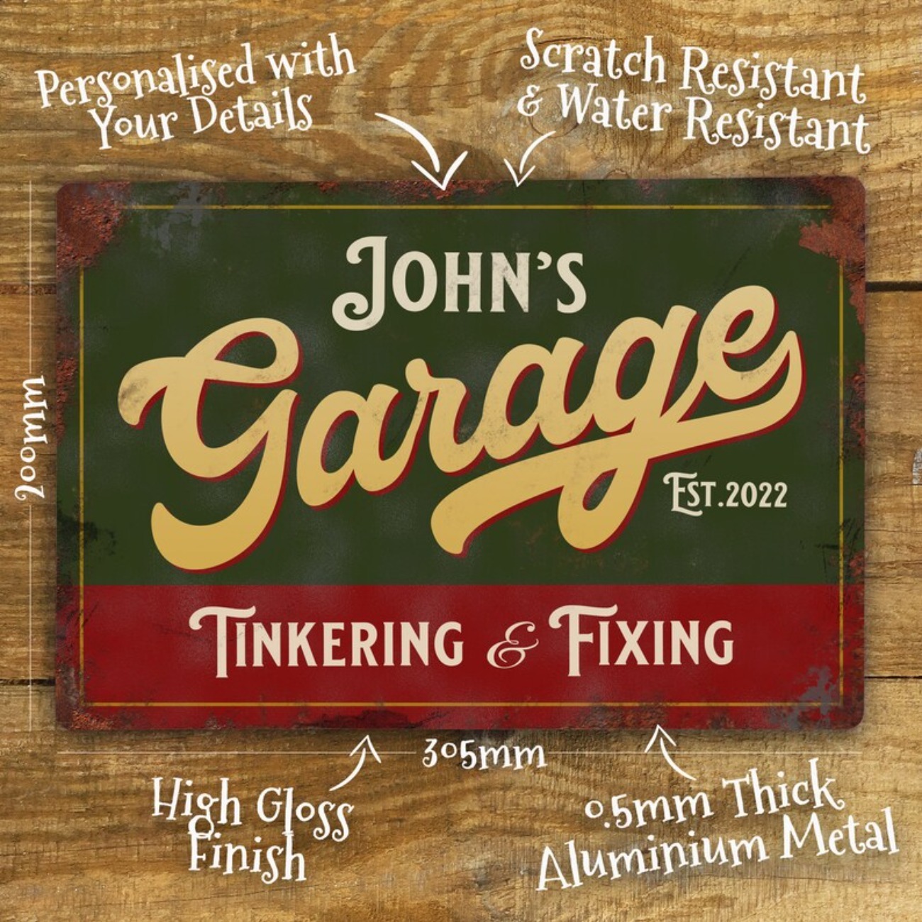 Custom Personalised Garage Met - Vintage Collectible Plates recensie en prijs