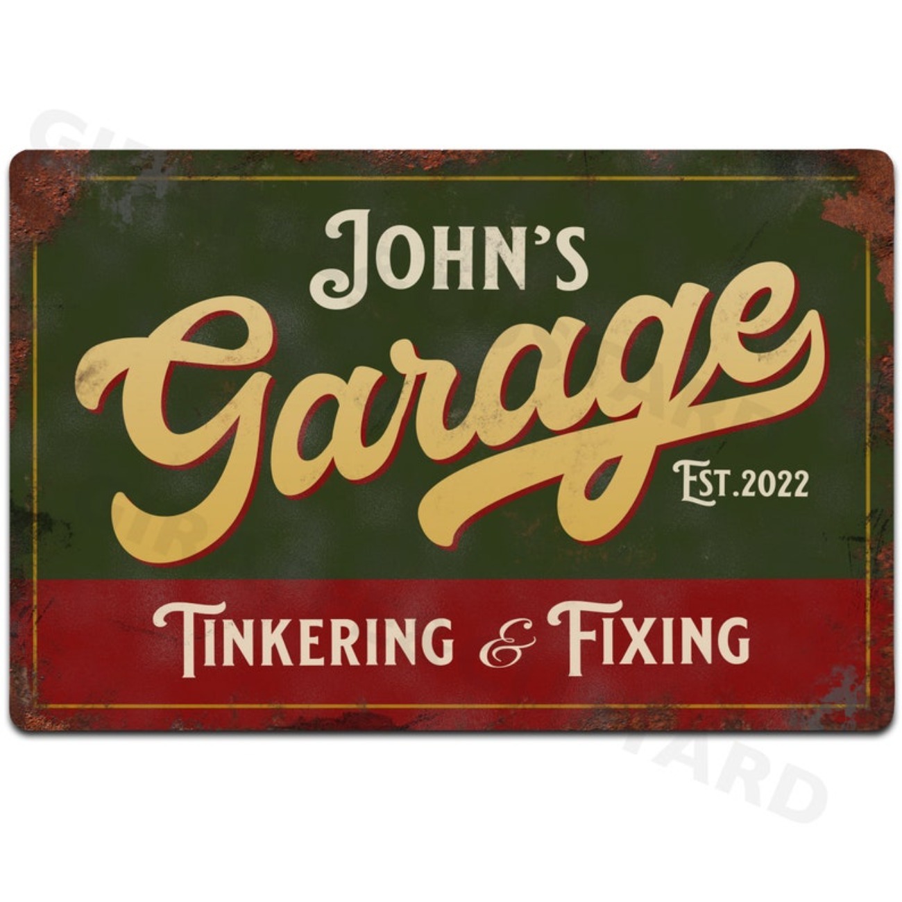 Custom Personalised Garage Met - Vintage Collectible Plates recensie en prijs