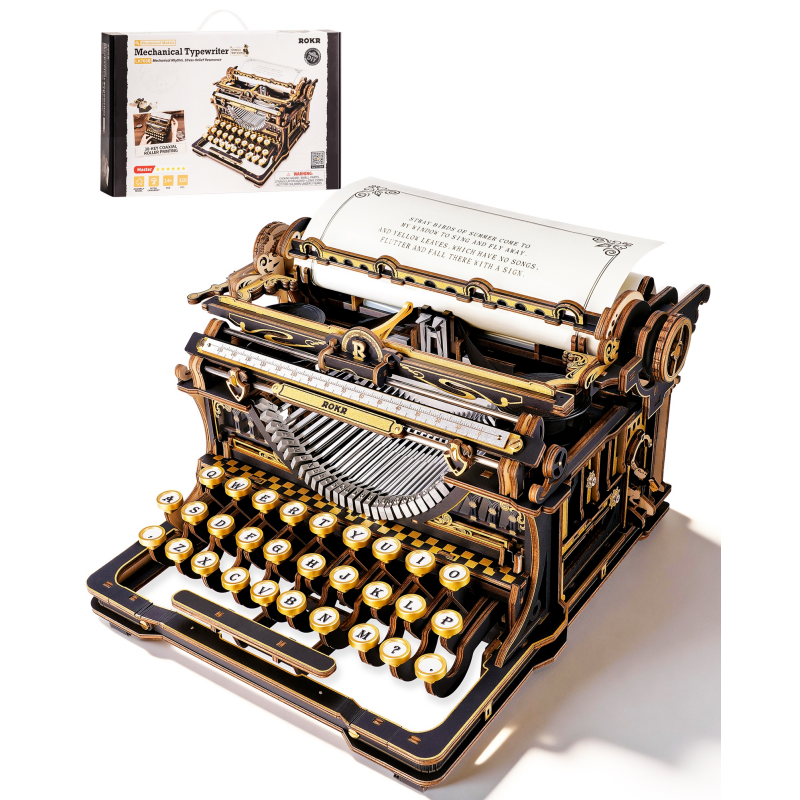ROKR 3D Wooden Typewriter Puzz - Vintage And Collectible Toys recensie en prijs