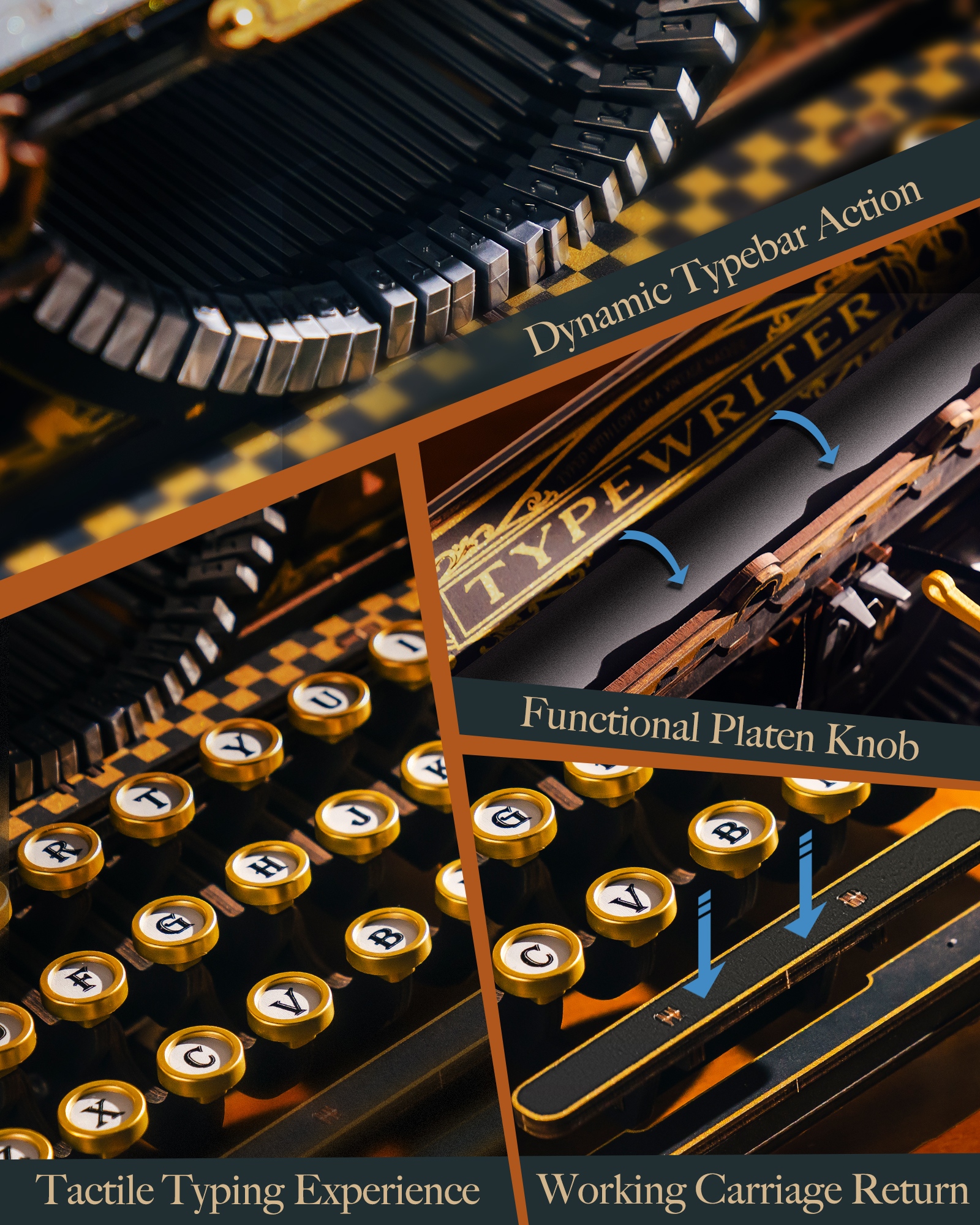 ROKR 3D Wooden Typewriter Puzz - Vintage And Collectible Toys recensie en prijs