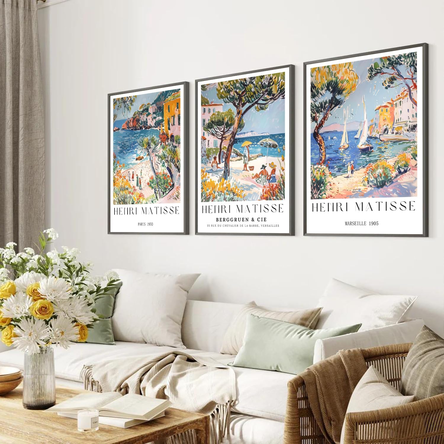 3 Pieces/Set of Vintage Beach  - Vintage Collectible Posters recensie en prijs
