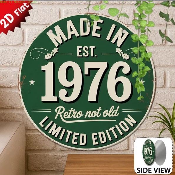 Made in 1976 Retro Not Old 2D  - Vintage Collectible Plates recensie en prijs