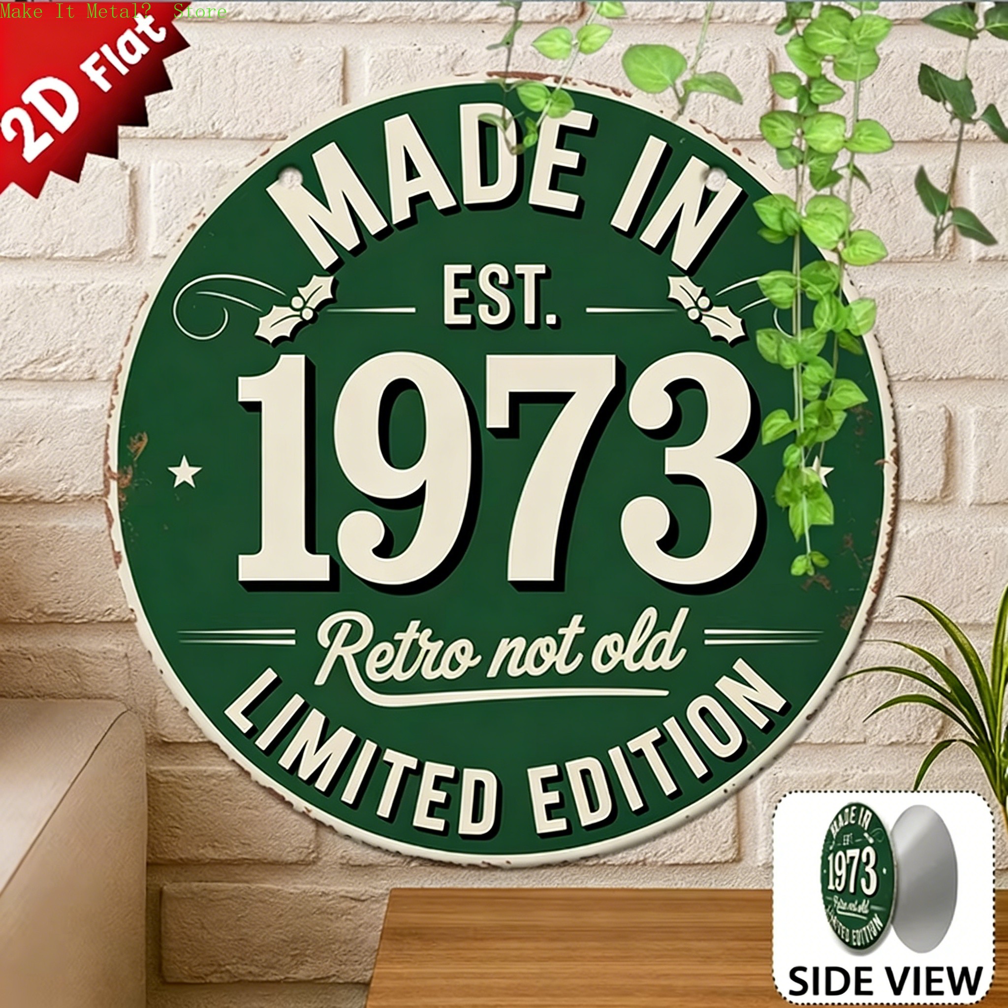 Made in 1976 Retro Not Old 2D  - Vintage Collectible Plates recensie en prijs