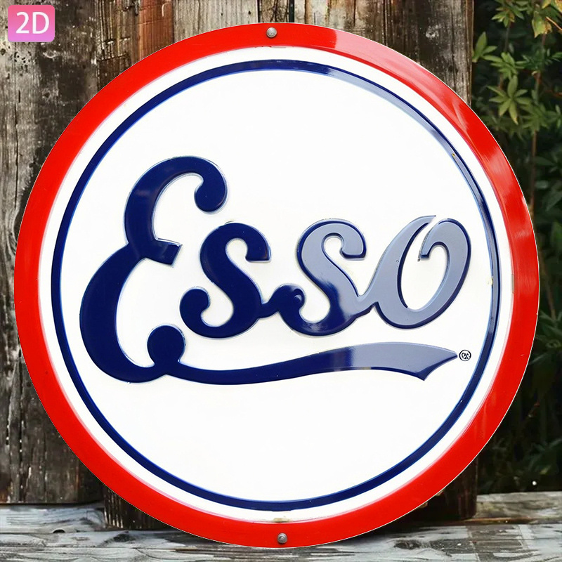 2D Flat, Vintage Esso Pump Sig - Vintage Collectible Plates recensie en prijs