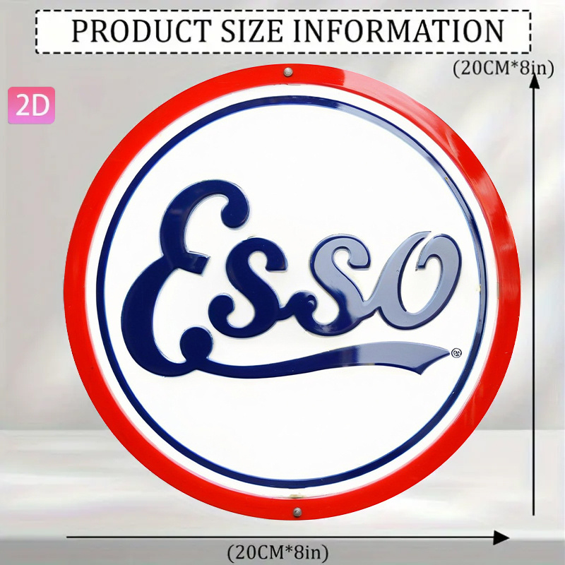 2D Flat, Vintage Esso Pump Sig - Vintage Collectible Plates recensie en prijs