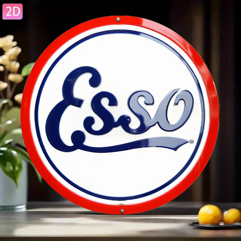 2D Flat, Vintage Esso Pump Sig - Vintage Collectible Plates recensie en prijs
