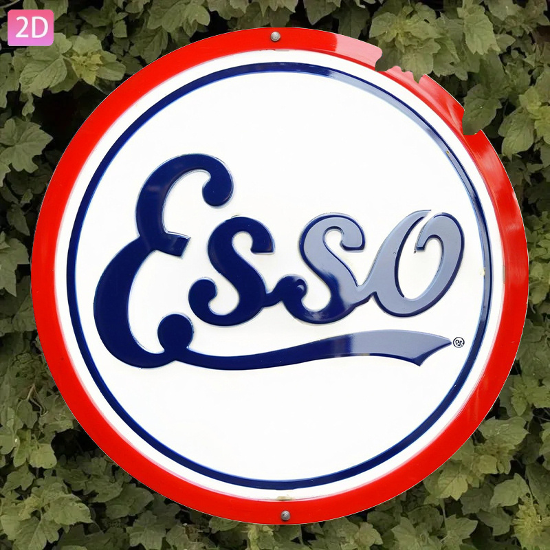 2D Flat, Vintage Esso Pump Sig - Vintage Collectible Plates recensie en prijs